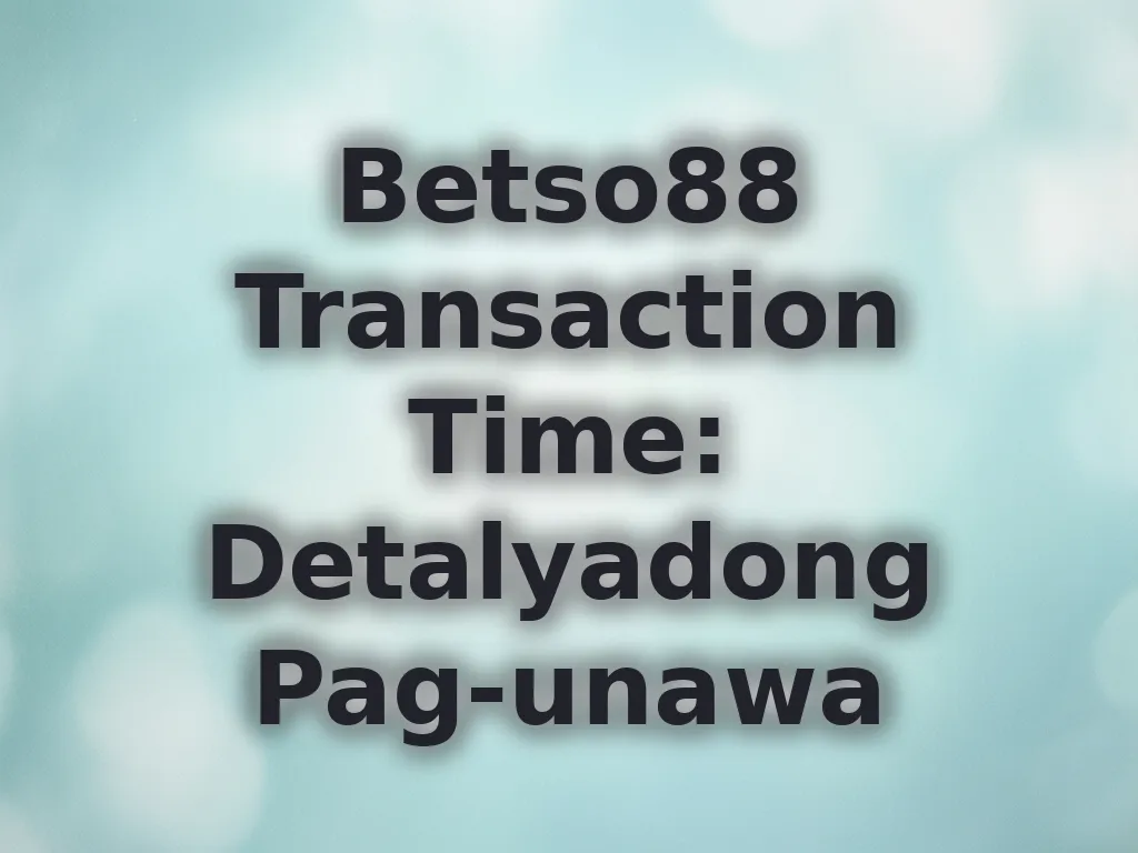Transaction time guide